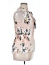 DKNY 100% Polyester Ivory Sleeveless Blouse Size XL - photo 4
