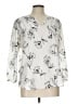 Fun2Fun Floral Ivory 3/4 Sleeve Blouse Size L - photo 1