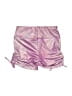 Justice Metallic Purple Athletic Shorts Size 7 - 8 - photo 2
