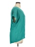 Pleione 100% Polyester Teal Short Sleeve Blouse Size XL - photo 4