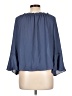 BCX 100% Polyester Blue 3/4 Sleeve Blouse Size L - photo 2