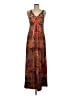 One World Paisley Brown Casual Dress Size M - photo 1