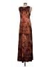 One World Paisley Brown Casual Dress Size M - photo 2