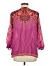 Johnny Was 100% Cupro Paisley Pink 3/4 Sleeve Blouse Size M - photo 2