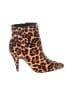Vince Camuto Animal Print Brown Ankle Boots Size 7 1/2 - photo 1