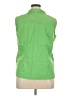 Basic Editions Green Sleeveless Button-Down Shirt Size XL - photo 2
