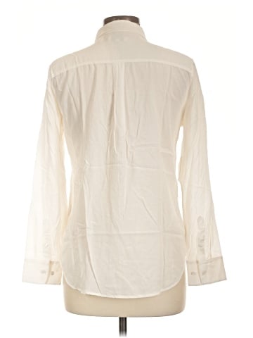 Equipment Long Sleeve Silk Top (view 2)