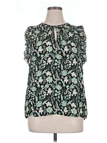 Kaari Blue Sleeveless Blouse (view 1)