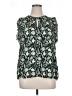 Kaari Blue 100% Polyester Green Sleeveless Blouse Size XL - photo 1