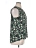Kaari Blue 100% Polyester Green Sleeveless Blouse Size XL - photo 4