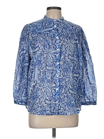 H&M 3/4 Sleeve Button-Down Shirt (view 1)