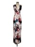 Coast Print Silver Cocktail Dress Size 4 - photo 1