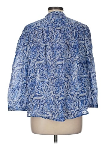 H&M 3/4 Sleeve Button-Down Shirt (view 2)