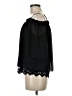 Iz Byer 100% Polyester Black 3/4 Sleeve Blouse Size M - photo 5