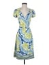 BCBGMAXAZRIA Print Blue Casual Dress Size XS - photo 1