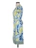 BCBGMAXAZRIA Print Blue Casual Dress Size XS - photo 5