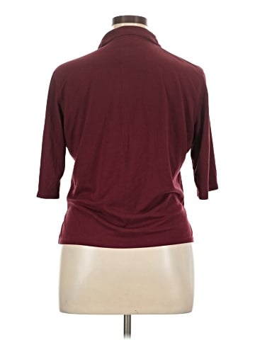 Kathy Ireland 3/4 Sleeve Button-Down Shirt (view 2)