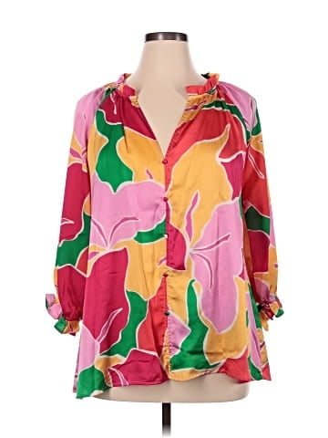 Umgee 3/4 Sleeve Blouse (view 1)
