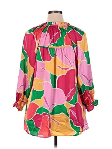 Umgee 3/4 Sleeve Blouse (view 2)