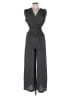 Max Studio Chevron-herringbone Gray Jumpsuit Size M - photo 1