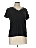 NY Collection Black Short Sleeve Top Size L - photo 1
