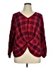 IMAN 100% Rayon Red 3/4 Sleeve Blouse Size 1X - photo 1