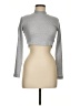 Miss Posh Silver Long Sleeve Turtleneck Size M - photo 1