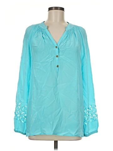 Lilly Pulitzer Long Sleeve Silk Top (view 1)