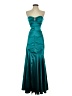 Xscape Teal Cocktail Dress Size 2 - photo 1