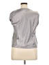 JM Collection Silver Sleeveless Blouse Size 14 - photo 2