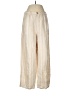 Lands' End 100% Linen Stripes Gold Linen Pants Size 8 (tall) - photo 1