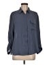 Pleione 100% Polyester Gray 3/4 Sleeve Blouse Size M - photo 1
