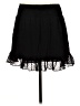 Intermix 100% Silk Solid Black Silk Skirt Size M - photo 2