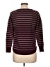 Pink Clover Stripes Burgundy Pullover Sweater Size L - photo 2