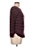 Pink Clover Stripes Burgundy Pullover Sweater Size L - photo 4