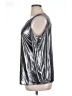 Peter Nygard 100% Polyester Metallic Silver 3/4 Sleeve Blouse Size 14 - photo 5