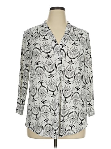 JM Collection 3/4 Sleeve Blouse (view 1)