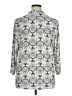 JM Collection Paisley Silver 3/4 Sleeve Blouse Size XL - photo 2