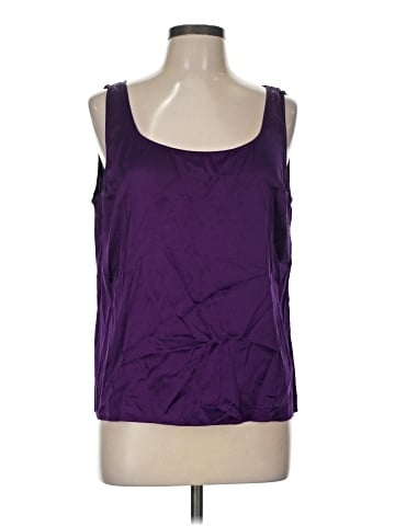 St. John Sleeveless Silk Top (view 1)