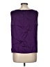 St. John Purple Sleeveless Silk Top Size L - photo 2