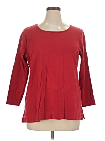 Liz Claiborne 3/4 Sleeve T-Shirt (view 1)