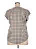 Fun2Fun 100% Polyester Gray Short Sleeve Blouse Size XXL - photo 2