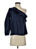 J.Crew 100% Silk Blue 3/4 Sleeve Silk Top Size 00 - photo 1