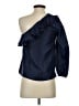 J.Crew 100% Silk Blue 3/4 Sleeve Silk Top Size 00 - photo 2