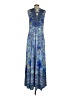 One World Paisley Blue Casual Dress Size S - photo 2