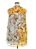 DR2 100% Polyester Yellow Sleeveless Blouse Size XL - photo 2