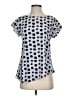 Noir 100% Polyester Polka Dots Blue Short Sleeve Blouse Size XS - photo 1