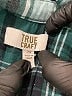 True Craft 100% Cotton Plaid Teal 3/4 Sleeve Button-Down Shirt Size 2X - photo 7