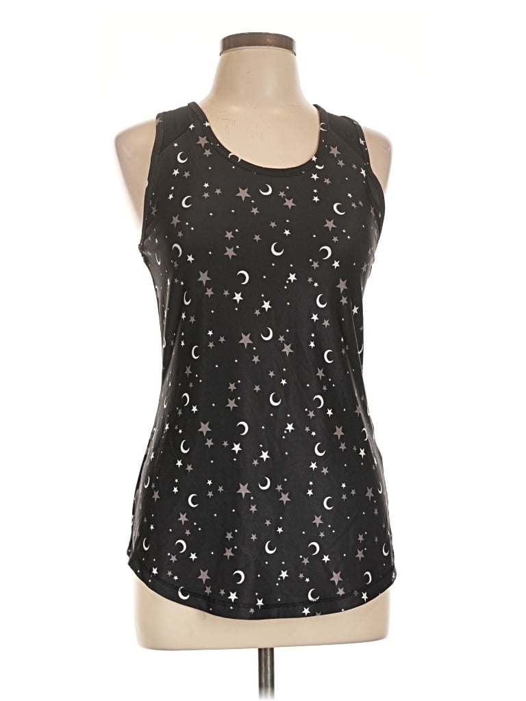 Pre-owned X By Gottex Sleeveless Top Black Halter Neckline Tops