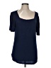 Assorted Brands Blue Short Sleeve Top Size L - photo 1